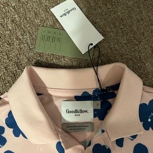 Good fellow pink floral shirt S